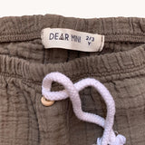 Gray Muslin Dear Mini Pants 2-3Y
