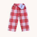 The Animals Observatory Red Plaid Pants 3-4Y