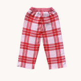 The Animals Observatory Red Plaid Pants 3-4Y