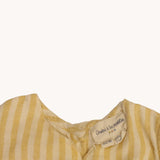Vestido manga corta rayas amarillas Arsène et les Pipelettes 9-12M