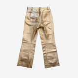 Pantalones flare dorados SANDRO 36